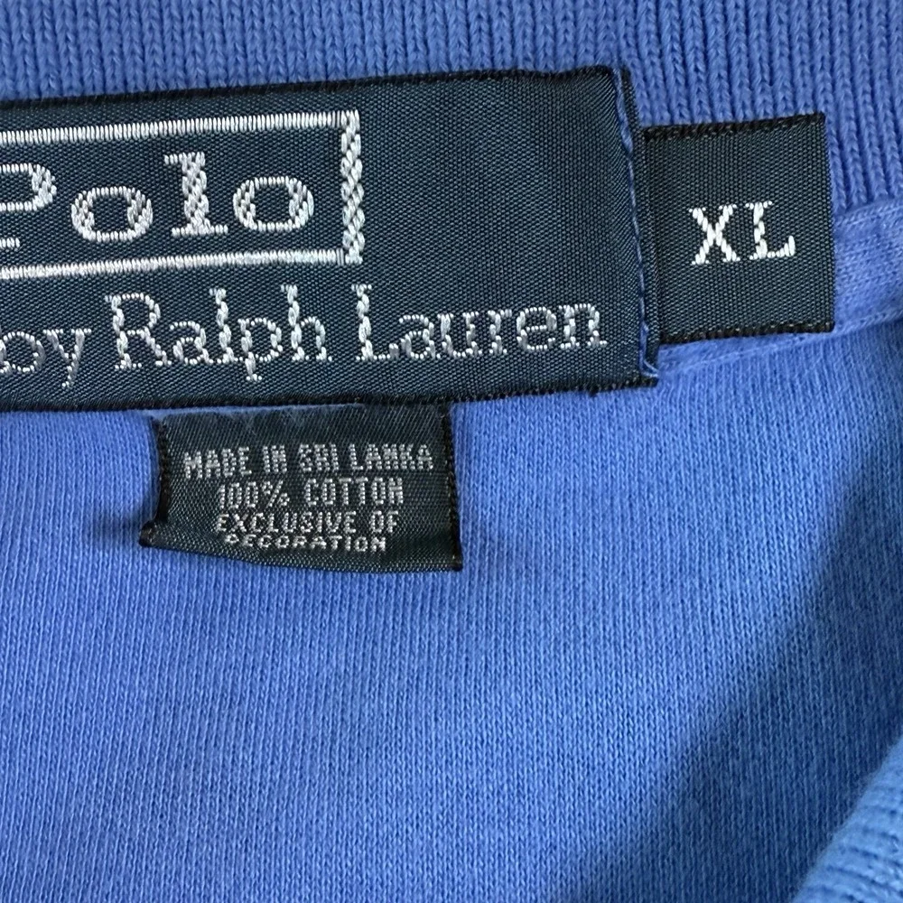 Polo Ralph Lauren Polo Shirt Mens XL Blue Classic Fit Cotton Short Sleeve Pony